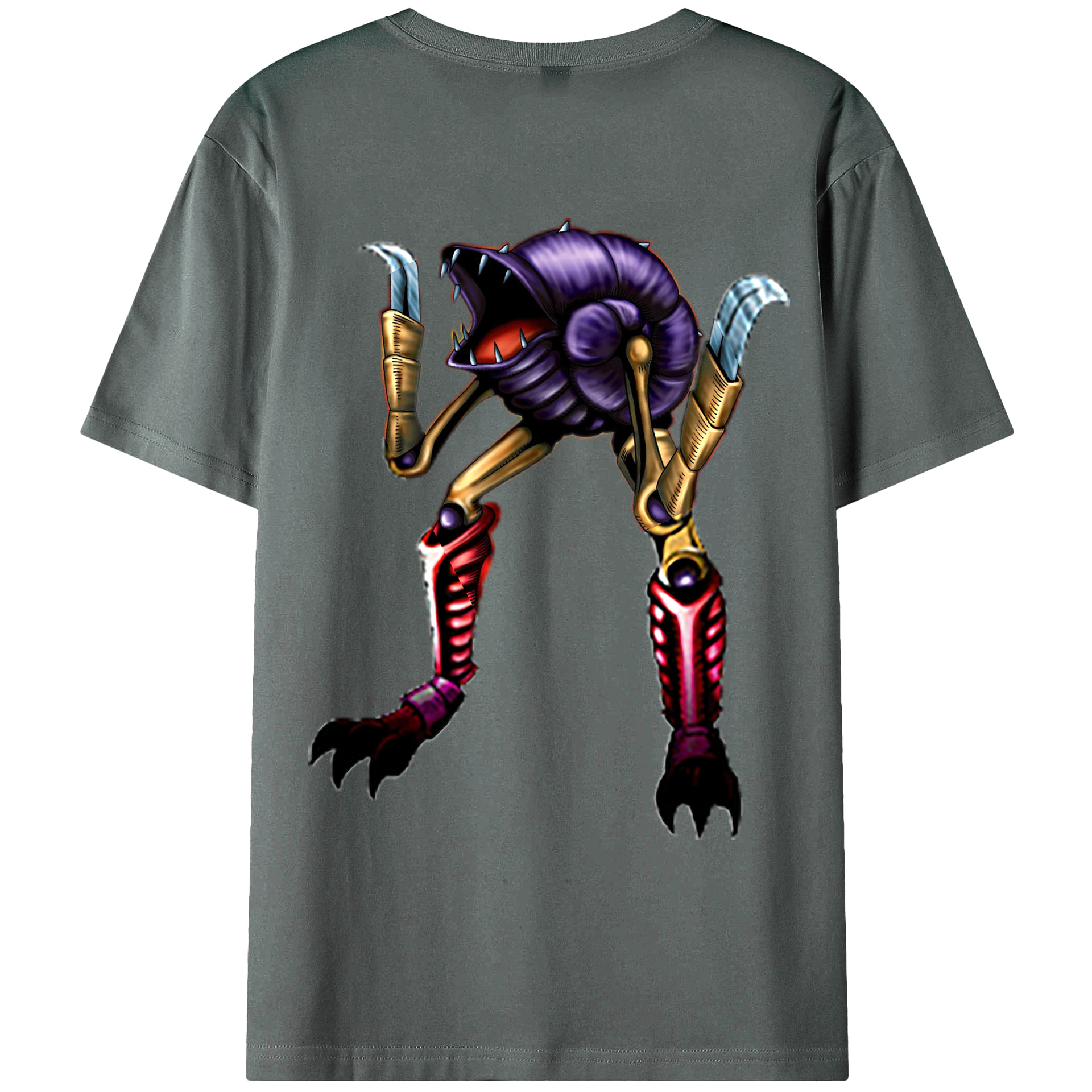 （画像用） 遊☆戯☆王 Yu-Gi-Oh! 綿100％ メンズ半袖Tシャツ（バックプリント） 通気性